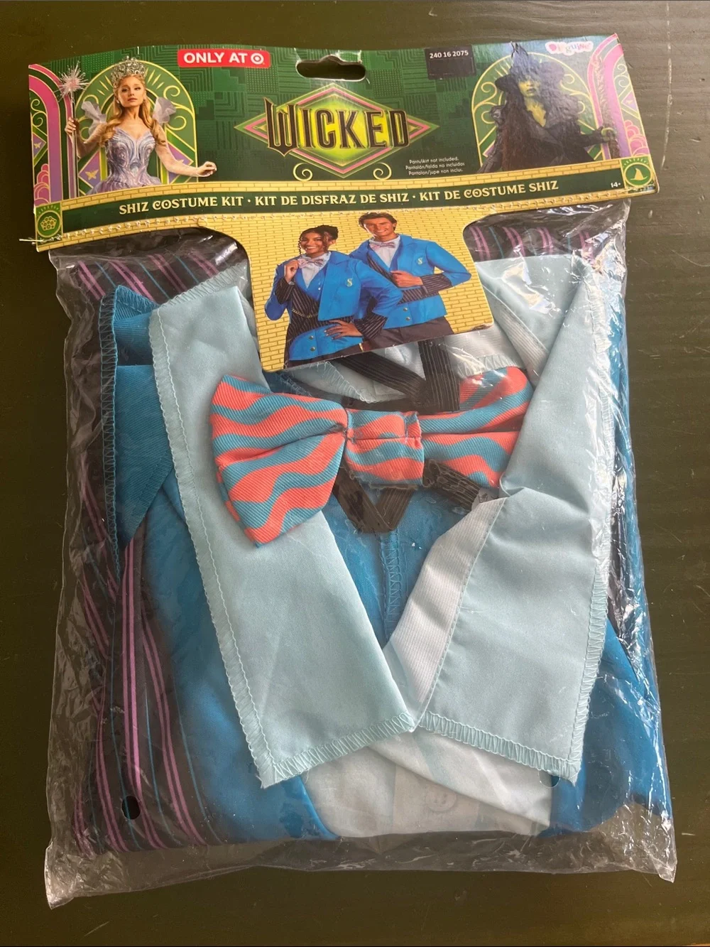 Disguise Shiz Kids Costume Kit - Light Blue Jacket with Pink-Blue Bowtie